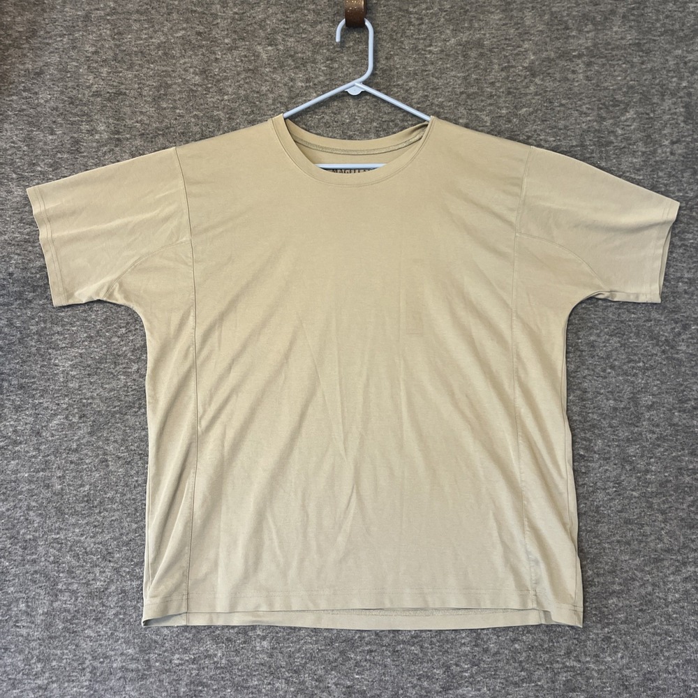 Magellan Sportswear Mens XL‎ Pima Cotton Blend Crewneck Shirt Olive Short Sleeve